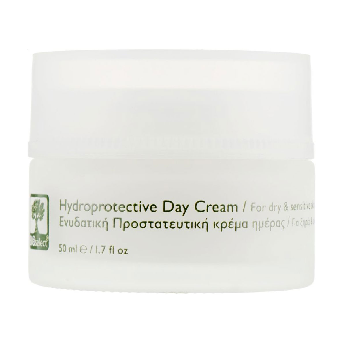 Денний зволожувальний крем для обличчя BIOselect Hydroprotective Day Cream для сухої та чутливої шкіри, 50 мл
